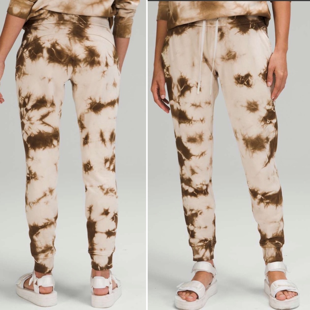 LULULEMON WARM DOWN JOGGERS EARTH DYE